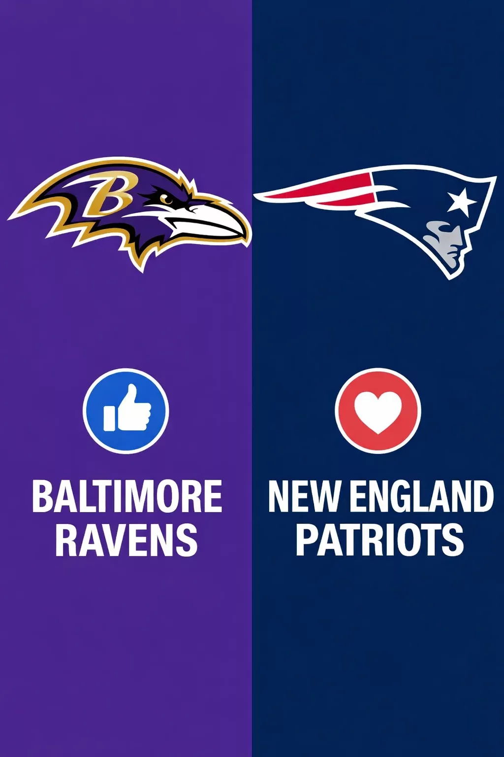 baltimore ravens vs new england patriots
