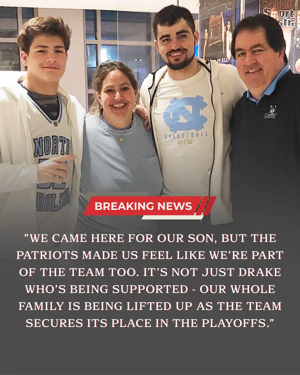 BREAKING: Following Drake Maye’s historic 380-yard performance to clinch a playoff berth, his family has reportedly taken on specialized support roles within the Patriots' facility. The organization immediately arranged these positions, ensuring Maye has his family by his side as New England pursues a deep postseason run.