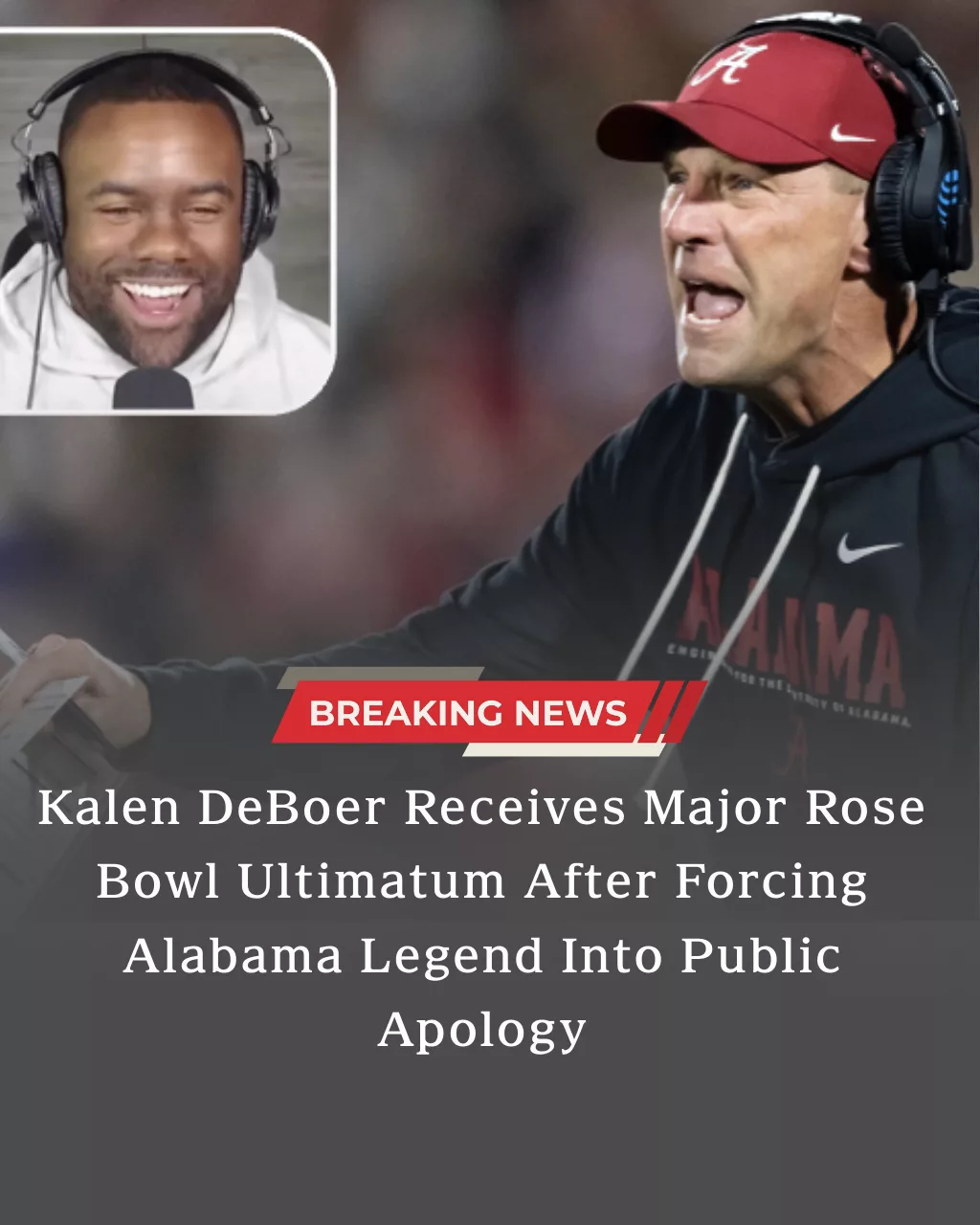 The Price of Silence: Kalen DeBoer, Mark Ingram, and the Ultimatum Looming Over Alabama’s Rose Bowl