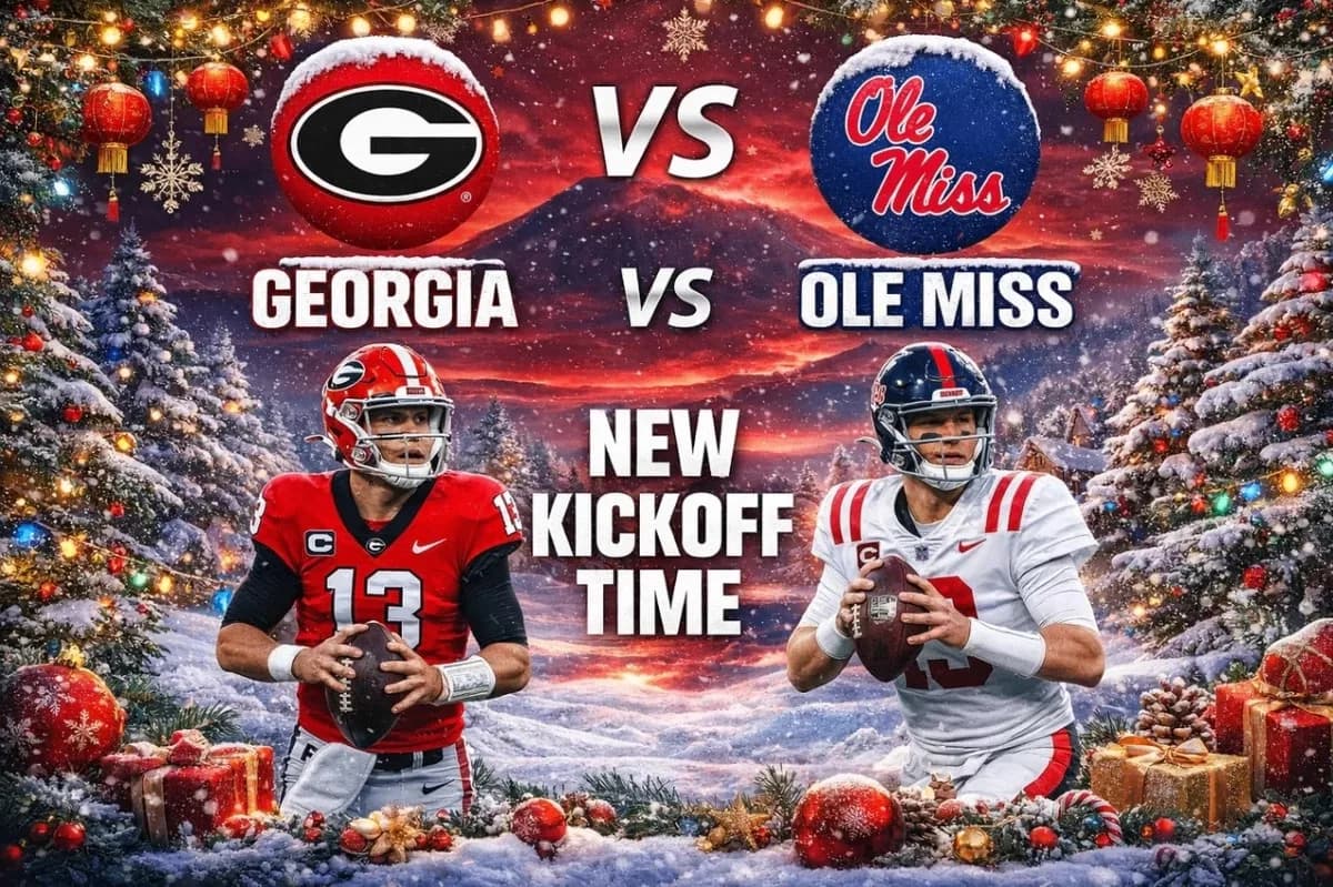 🚨 NEW KICKOFF TIME: Georgia Bulldogs vs. Ole Miss Rescheduled in Surprise Move — Here’s What Just Changed