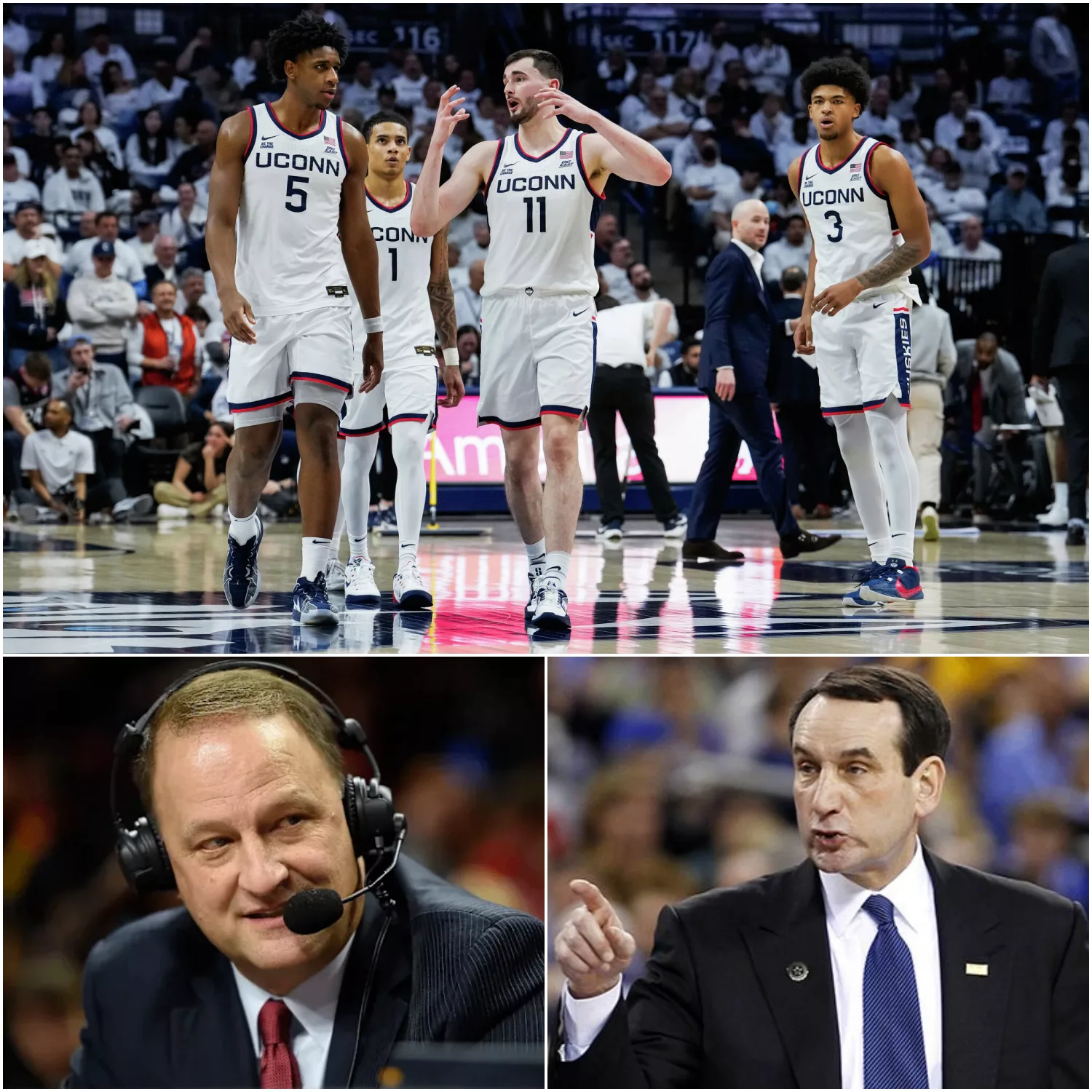COACH K’S BRUTAL 11-WORD TAKEDOWN OF DAN DAKICH AFTER UCONN’S GRITTY WEEK