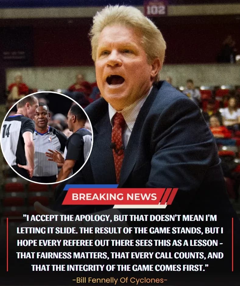 REFEREE APOLOGIZES AND RESIGNS AFTER CYCLONES’ COACH PRESENTS EVIDENCE!