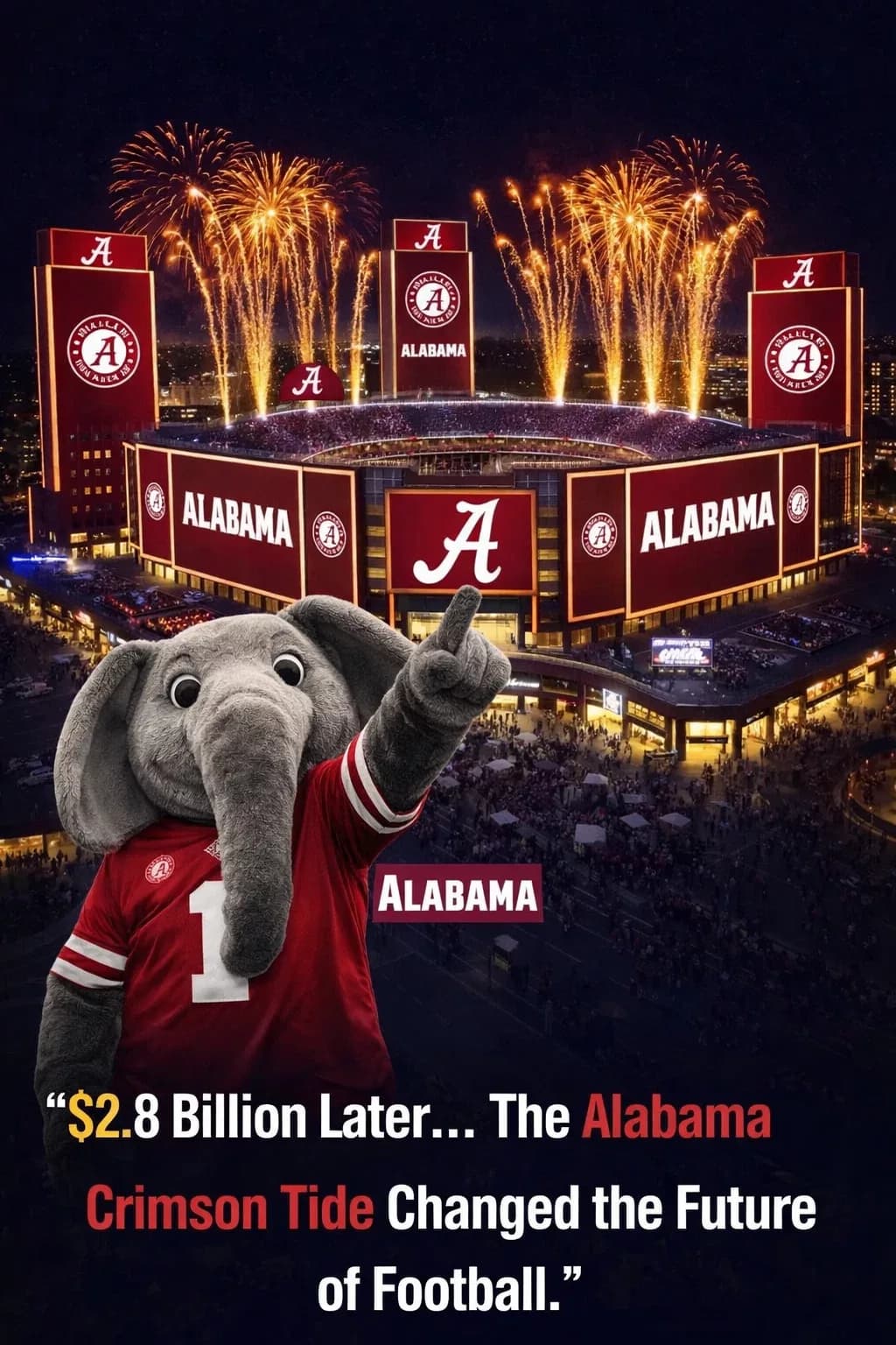 Alabama Crimson Tide Announce Ambitious $2.8 Billion Bryant-Denny Stadium Transformation