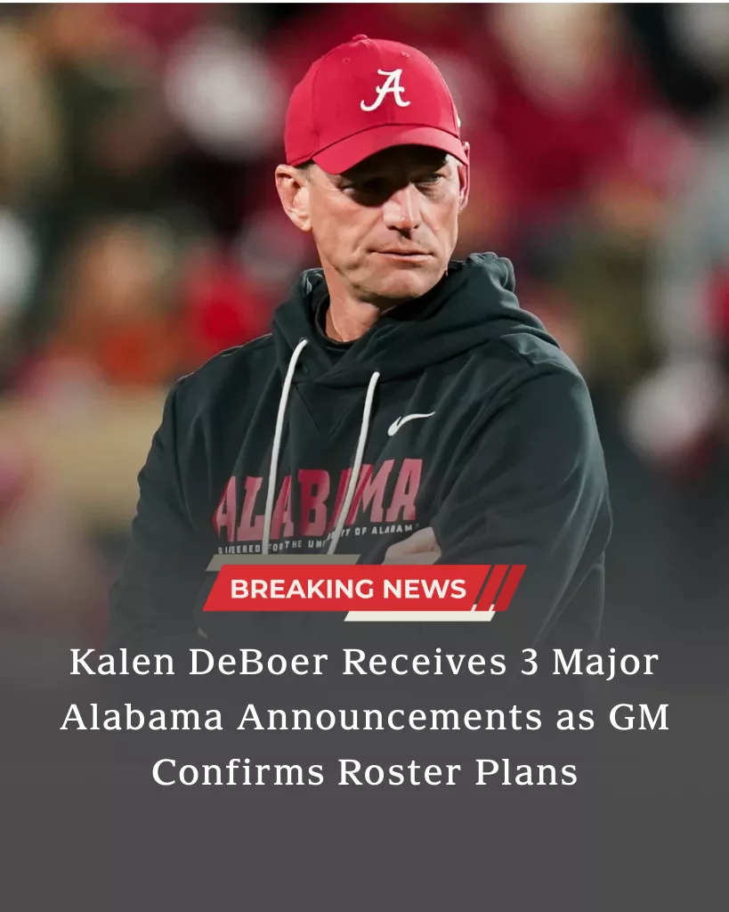Kalen DeBoer Receives Three Major Alabama Announcements as Roster Strategy Takes Shape