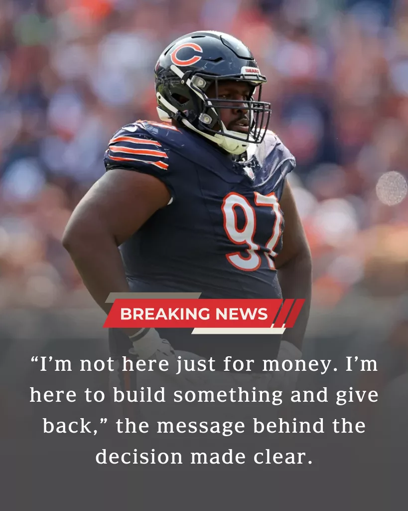 HEART BREAKING: Amid a Turbulent Rebuild, a Chicago Bears Role Player Chooses Loyalty Over Money
