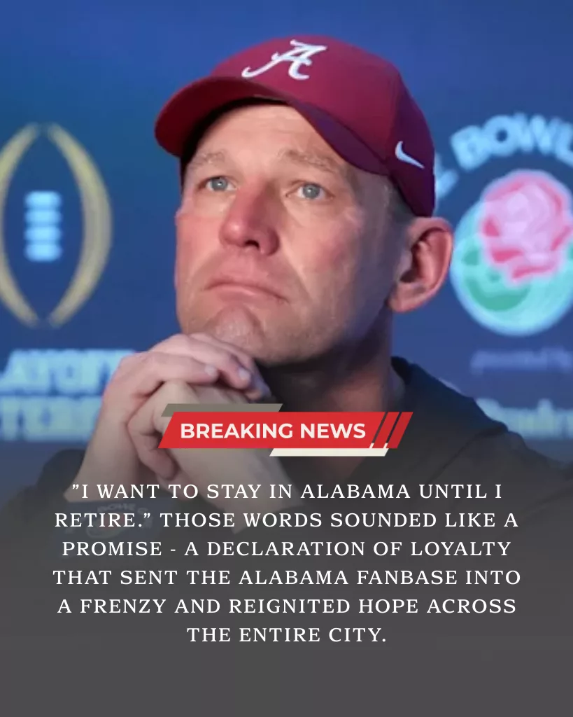 Kalen DeBoer Sparks Alabama Frenzy With Retirement Claim, Then Leaves Fans Stunned With 10-Word Contract Bombshell