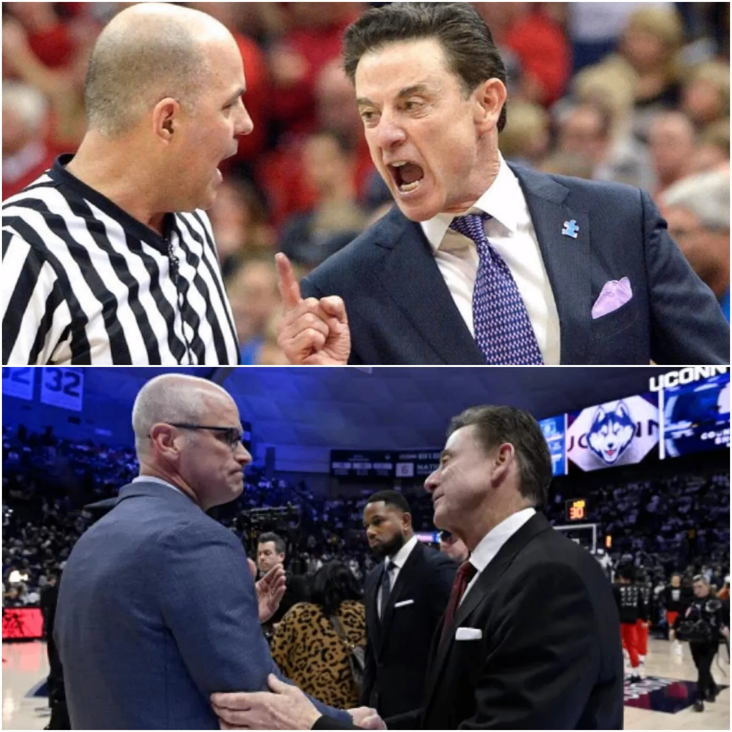 A Late Whistle, a Loud Message — Rick Pitino Disciplined After Explosive UConn–St. John’s Night