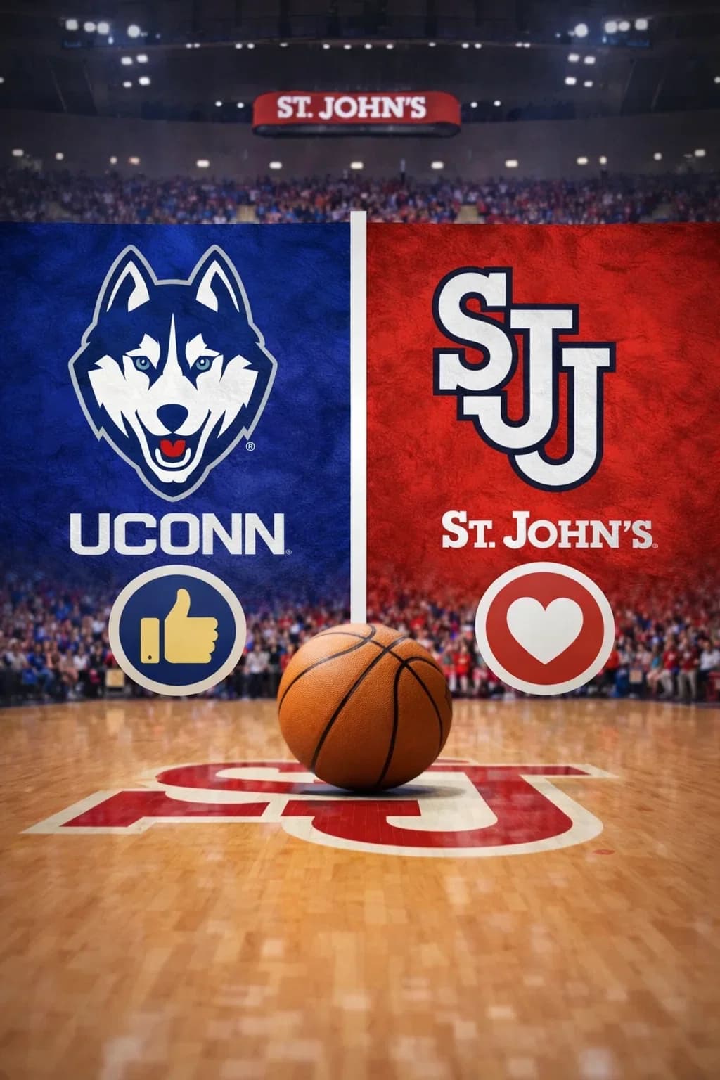 BIG EAST BATTLE LINES: UCONN HUSKIES VS. ST. JOHN’S RED STORM OFFICIALLY SET
