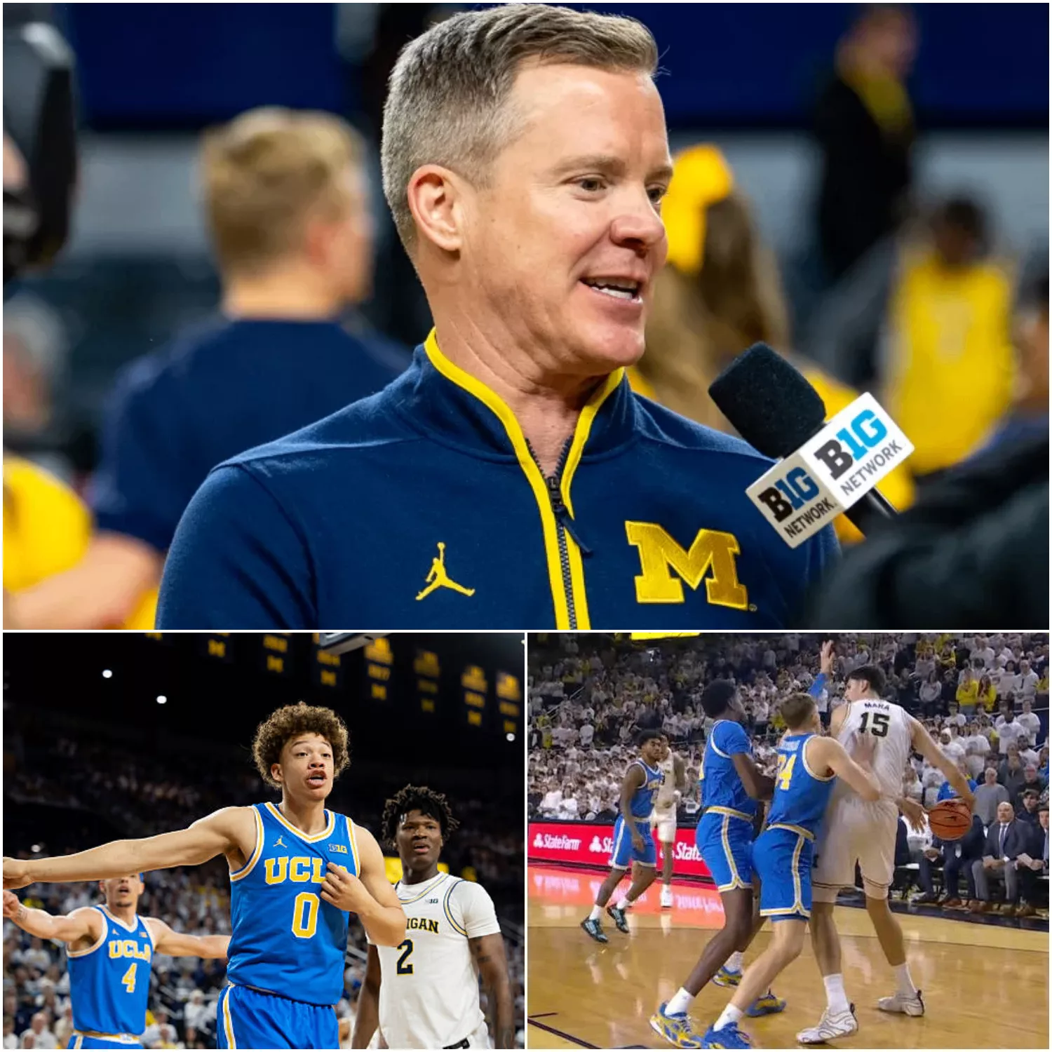 Michigan Wolverines Beat UCLA 86–56 — But the Real Explosion Came After the Buzzer