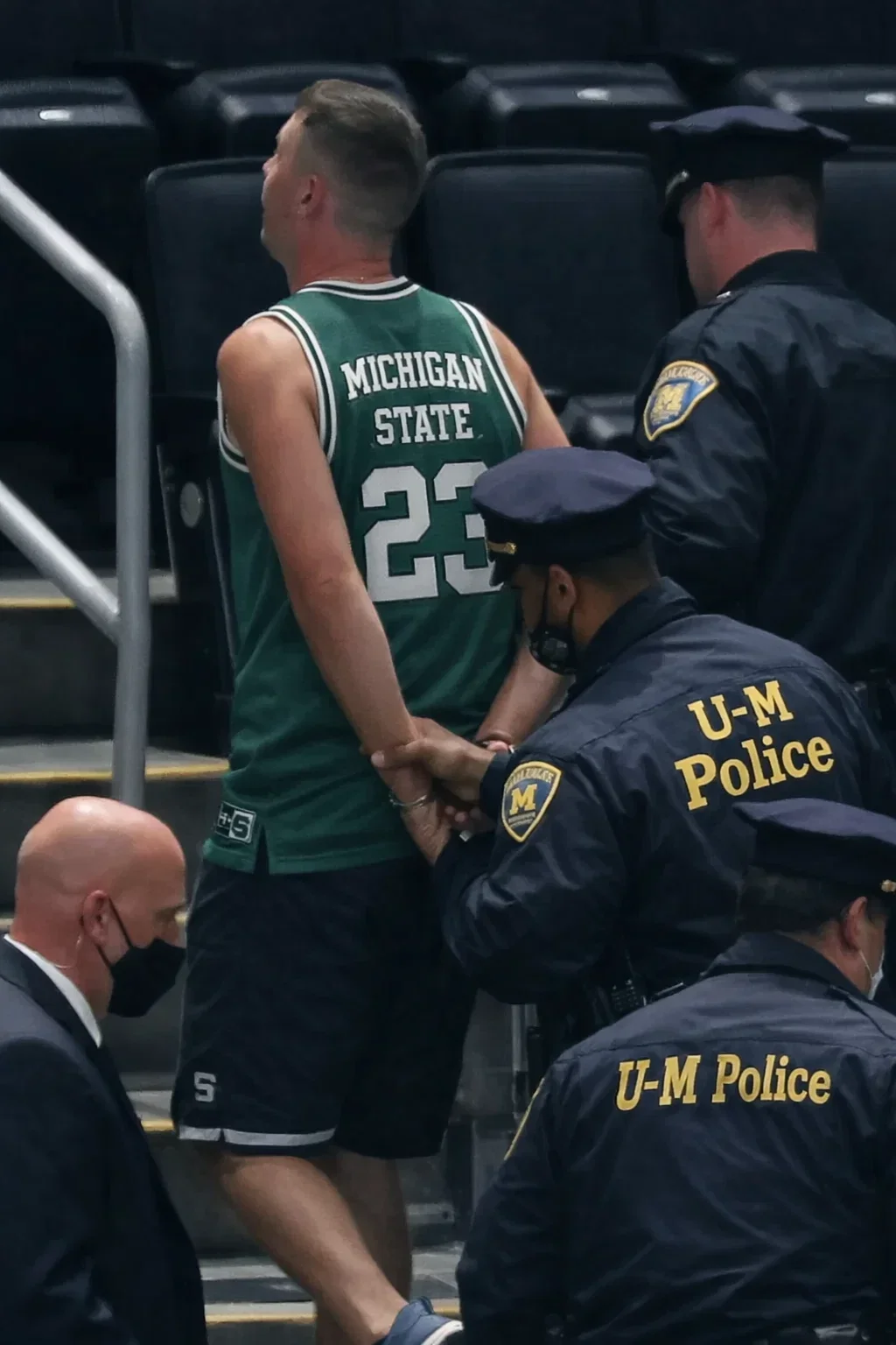 Tension Boils Over: Michigan State Fan Arrested Following Pre-Game Altercation at Crisler Center