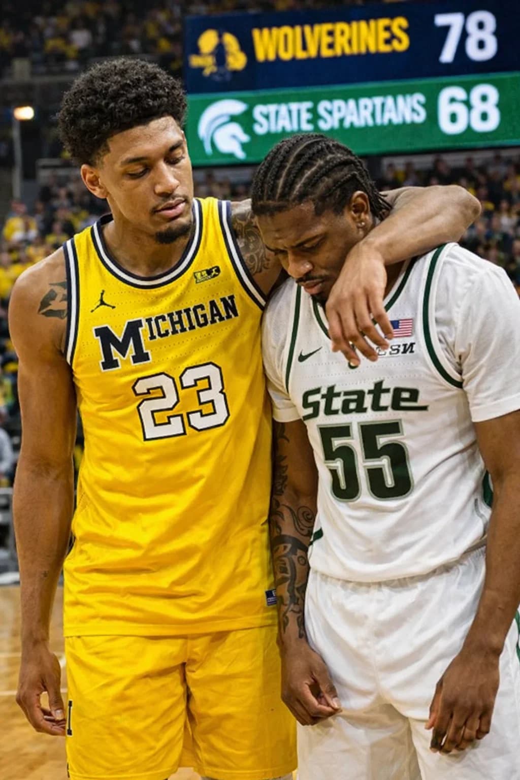 The Shadow and the Light: Yaxel Lendeborg’s Act of Grace Amidst the Michigan-MSU Rivalry