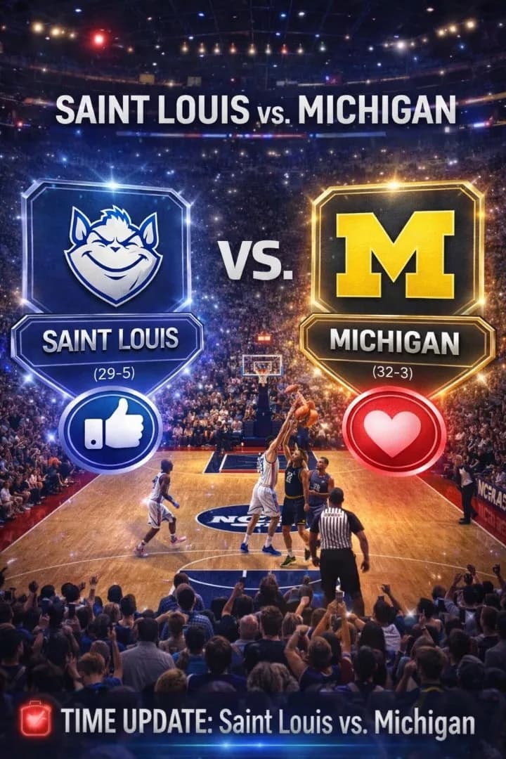 🚨 MARCH MADNESS SHOWDOWN: Saint Louis vs. Michigan Set for High-Stakes NCAA Tournament Clash in Buffalo 🏀🔥