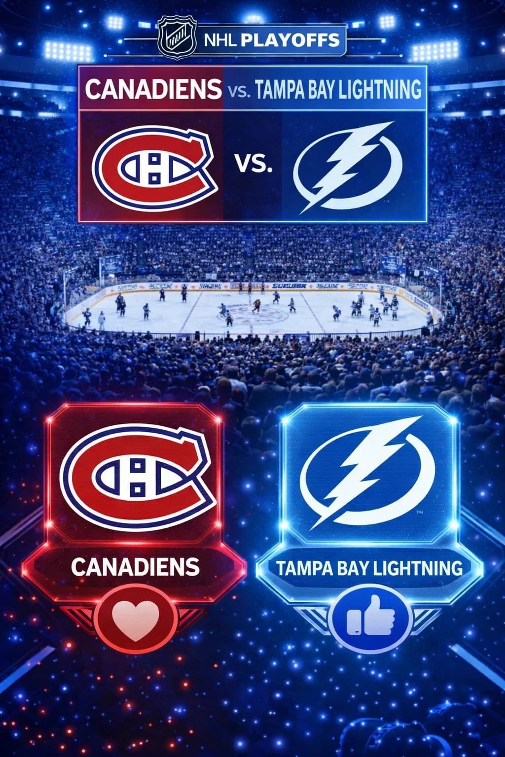 THE ATLANTIC THRILLER: Montreal Canadiens and Tampa Bay Lightning Set for Explosive First-Round Clash
