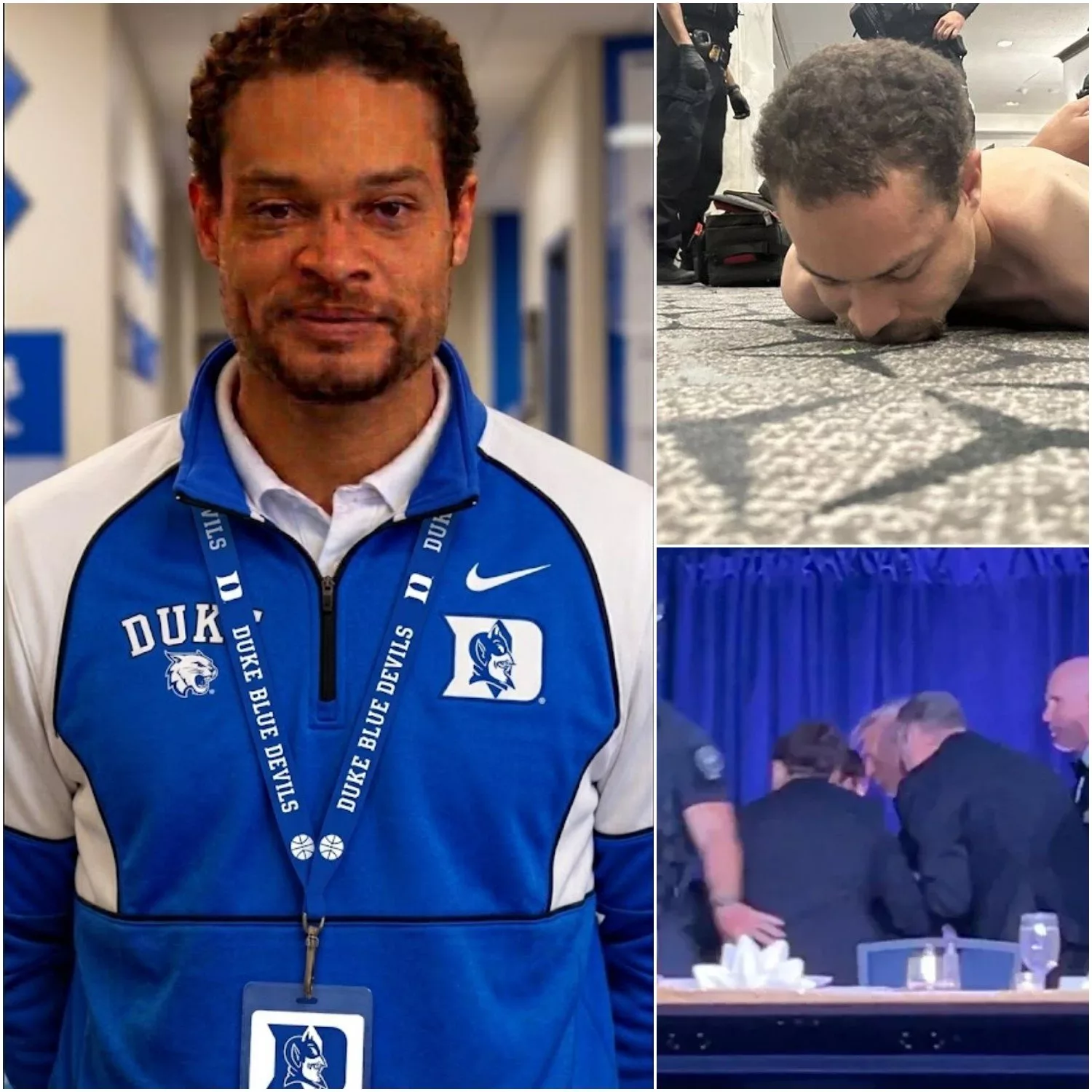 BREAKING: The shooter at the White House Correspondents’ Dinner has reportedly been identified as 30-year-old Cole Allen from Torrance, California. A former staff member of the Duke Blue Devils basketball team, his wife is currently also employed by the team.