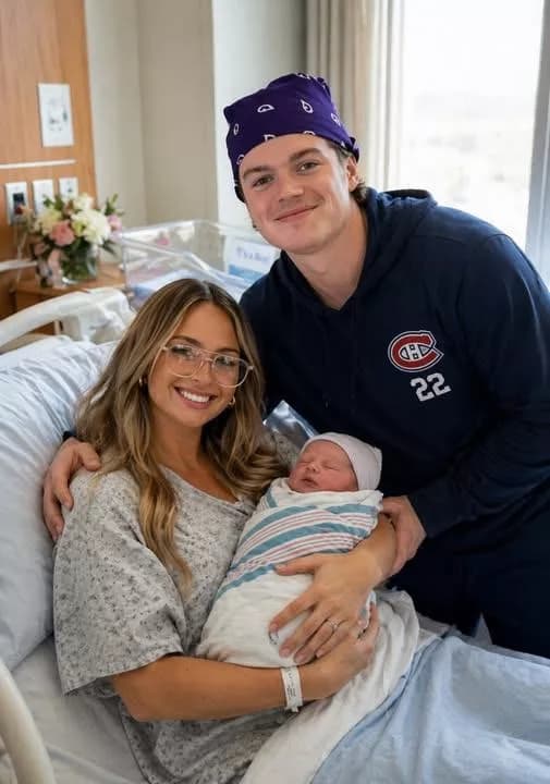 🚨 BREAKING NEWS: Cole Caufield of the Montreal Canadiens and his girlfriend Abby Brien drop a heartwarming surprise — welcoming a baby boy, and his name is taking the internet by storm