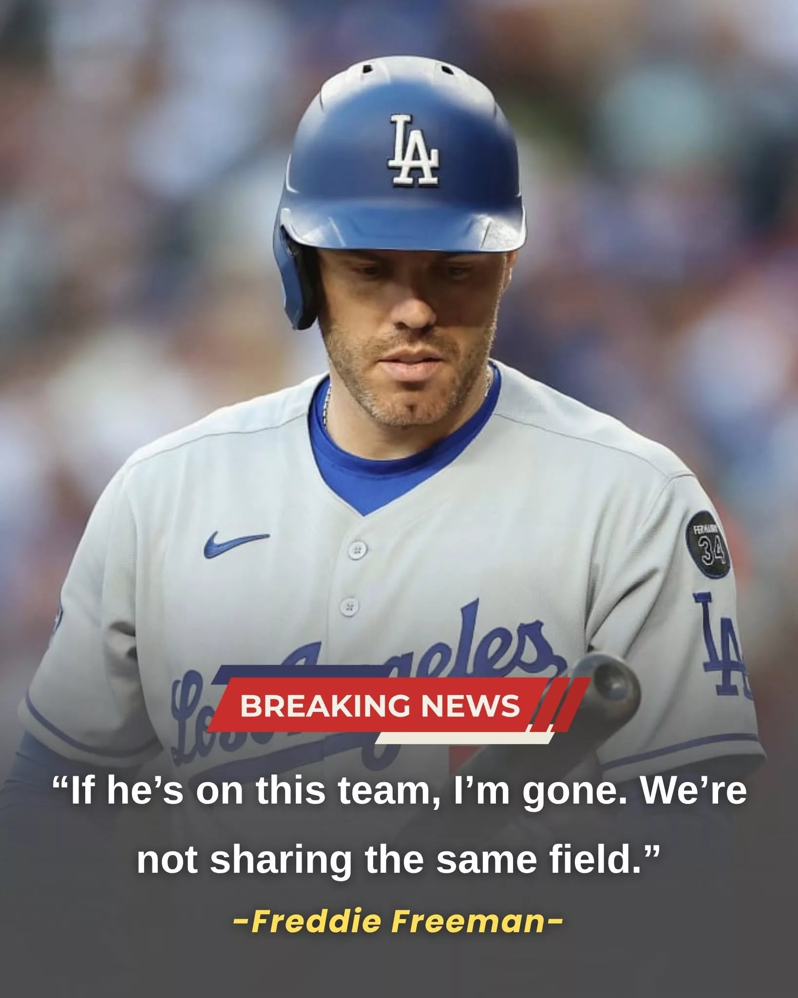 🚨 BREAKING: Los Angeles Dodgers superstar Freddie Freeman has stunned fans with a fiery statement: