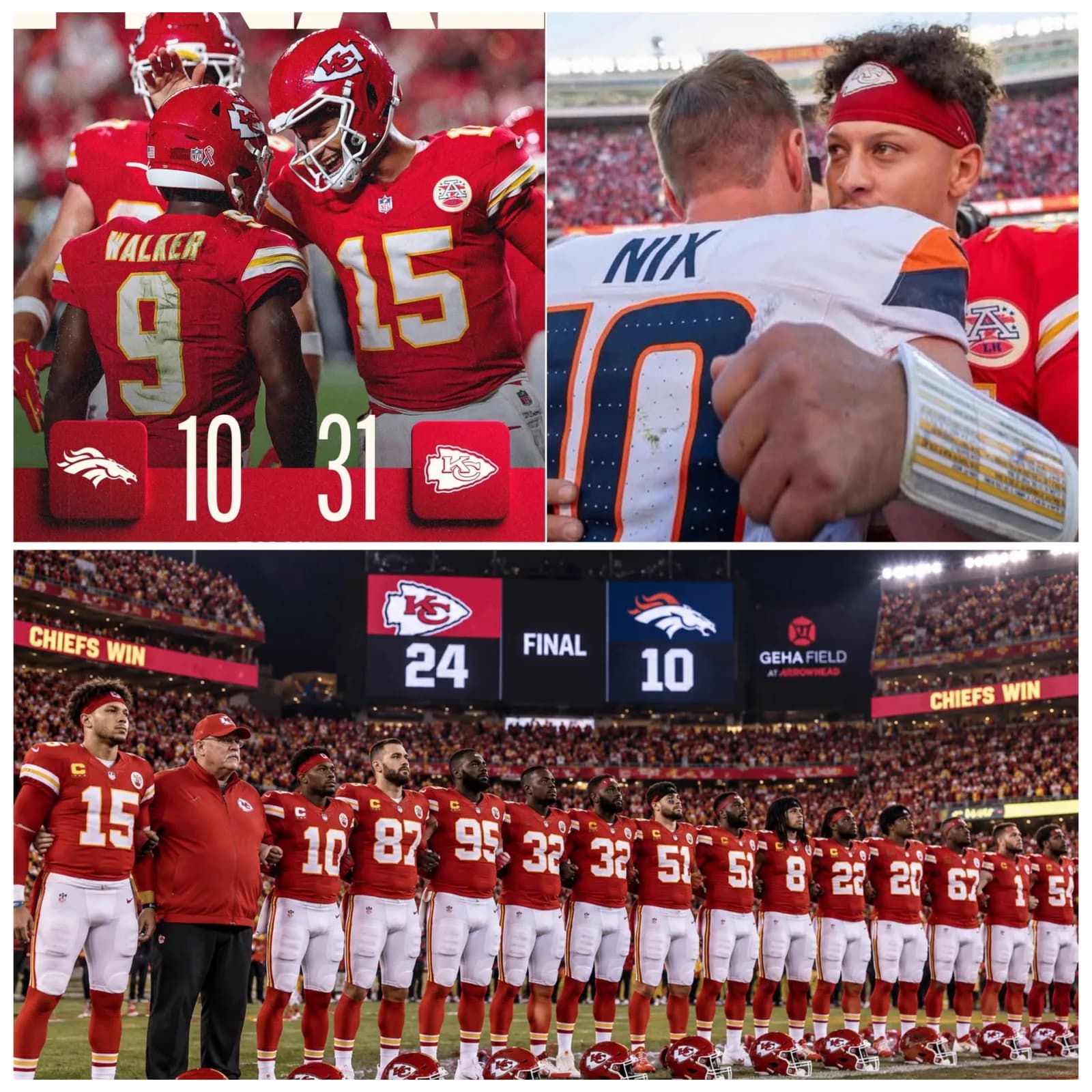 No one expected it — Chiefs’ Emotional Postgame Anthem Leaves Arrowhead in Silence After Dominant 31–10 Victory Over Broncos