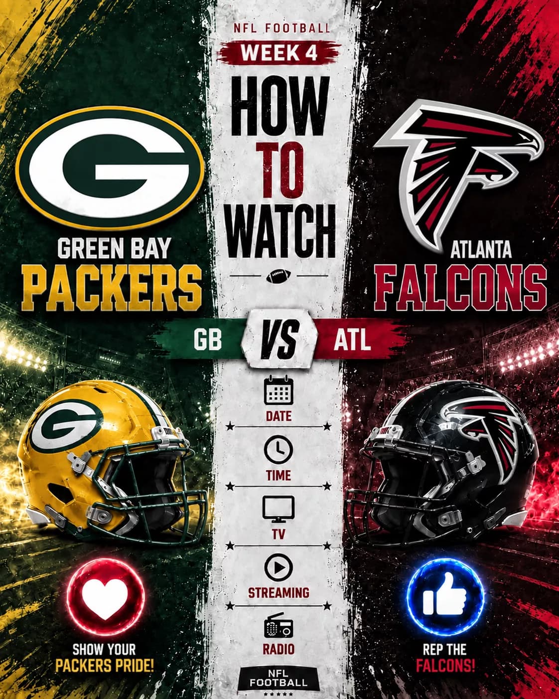 HOW TO WATCH: Green Bay Packers vs. Atlanta Falcons — Game Time, TV Channel, Streaming Info, and Everything You Need to Know