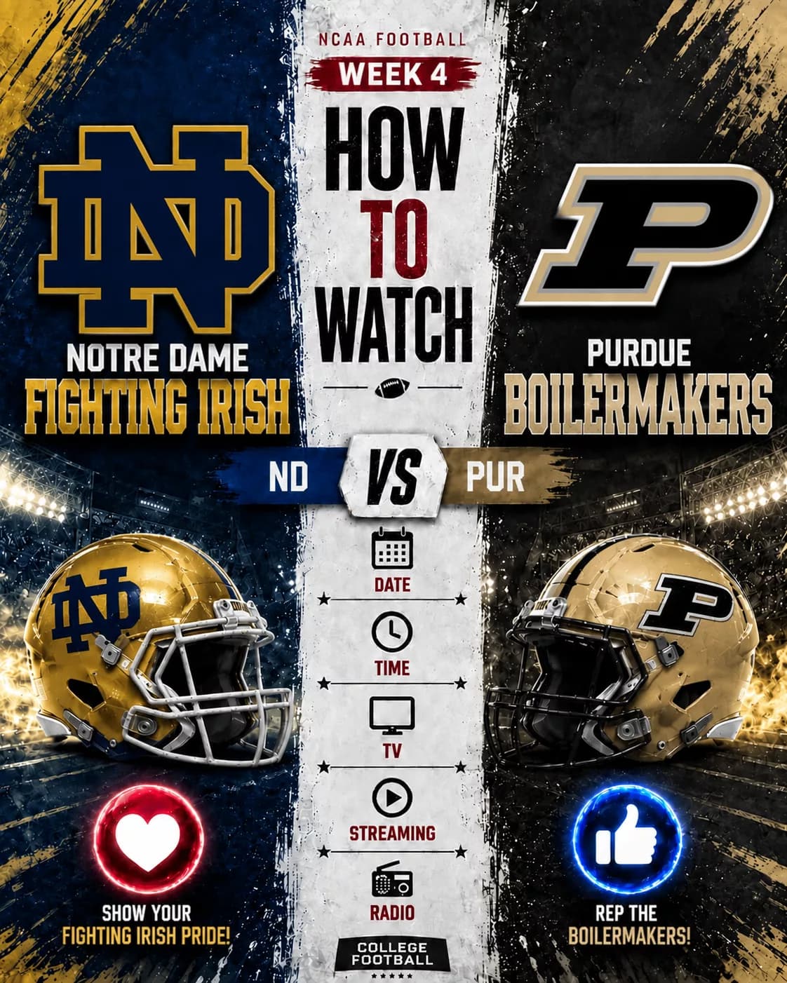 HOW TO WATCH: Notre Dame Fighting Irish vs. Purdue Boilermakers — Game Time, TV Channel, Streaming Info, and Everything You Need to Know
