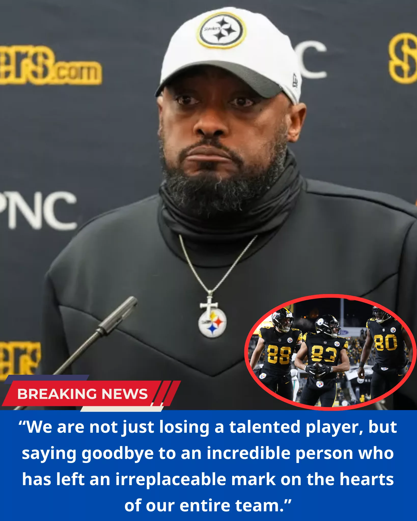 “WE WILL MISS YOU A LOT”: A Pittsburgh Steelers men’s basketball star will leave the team after this season, head coach Mike Tomlin has confirmed…