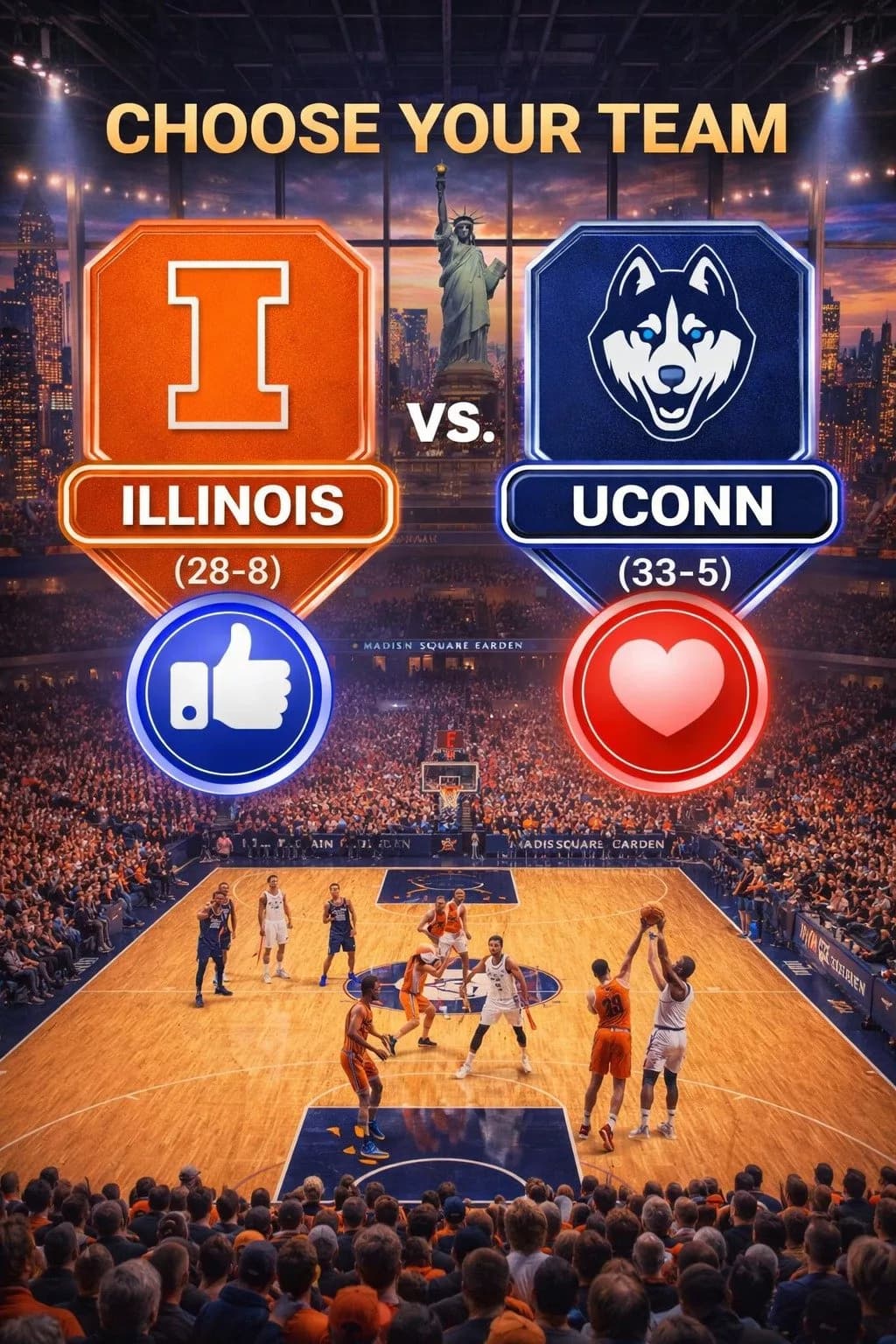 PRIMETIME SHOWDOWN: Illinois vs. UConn Rescheduled as National Championship Fever Ignites
