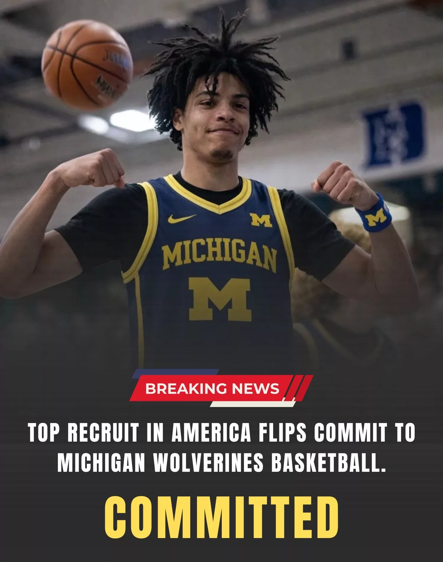 THE ULTIMATE NEWS: Top Recruit In America Flips Commit To Michigan Wolverines Basketball.