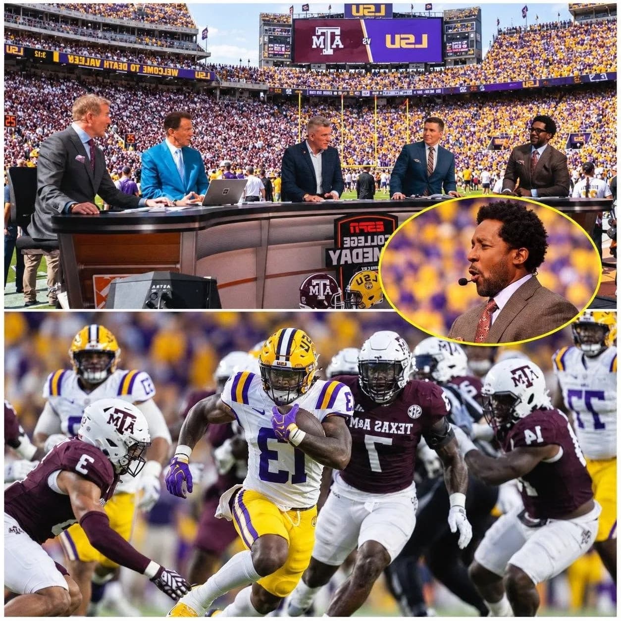 🚨 Desmond Howard infuriated LSU Tigers fans after taking a stunning shot at LSU’s dominant 35–6 victory over the Texas A&M Aggies live on television