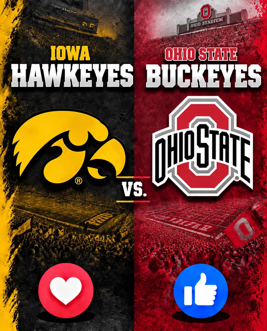 GAME TIME MOVED: IOWA HAWKEYES VS. OHIO STATE BUCKEYES BIG TEN SHOWDOWN RESCHEDULED — IMPORTANT INFO BELOW