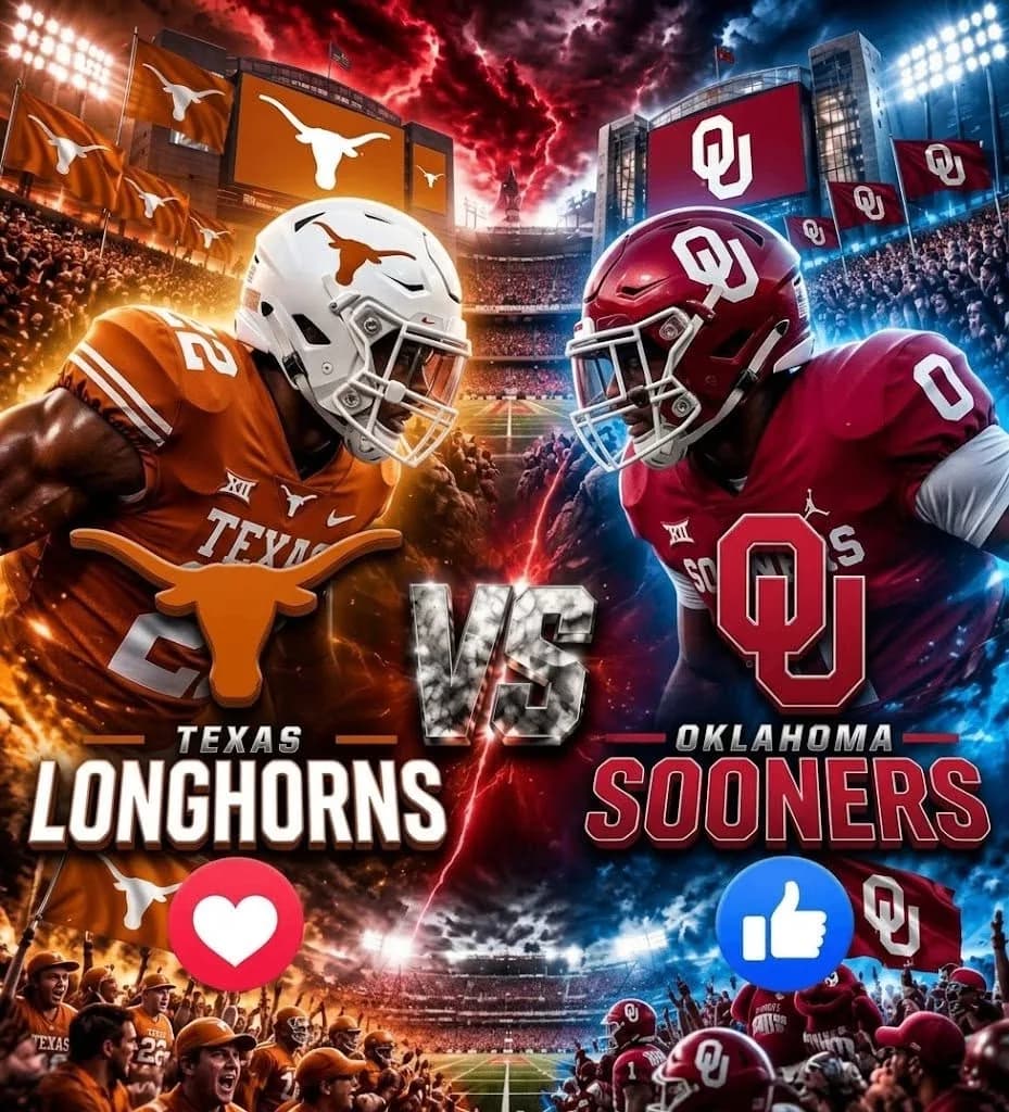 🔥 “CANCEL YOUR SATURDAY PLANS!” — COLLEGE FOOTBALL DROPS A SCHEDULE BOMBSHELL: TEXAS LONGHORNS VS. OKLAHOMA SOONERS SET FOR AN EPIC SHOWDOWN! 🔥